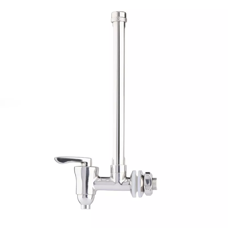 Robinet niveau d'eau inox Berkey® pour Travel Berkey®, vue de profil avec l'écrou de fixation