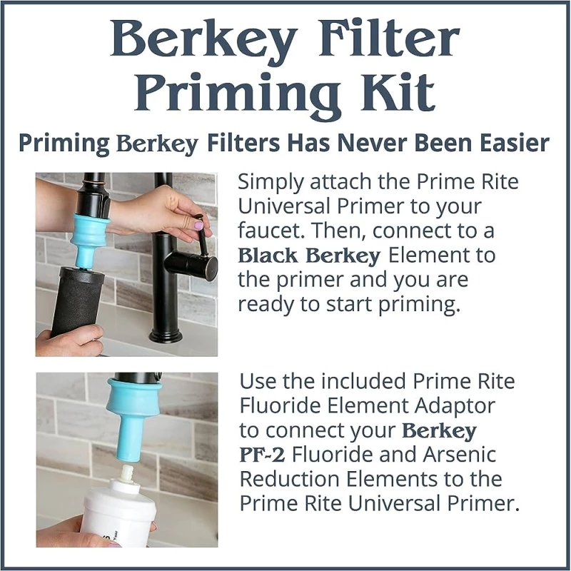 Amorçage Berkey®. Berkey Benelux Belgique.