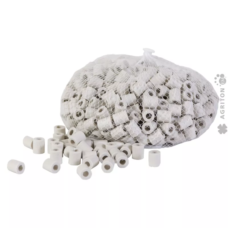 Perles EM® Ceramics grises dans leur filet