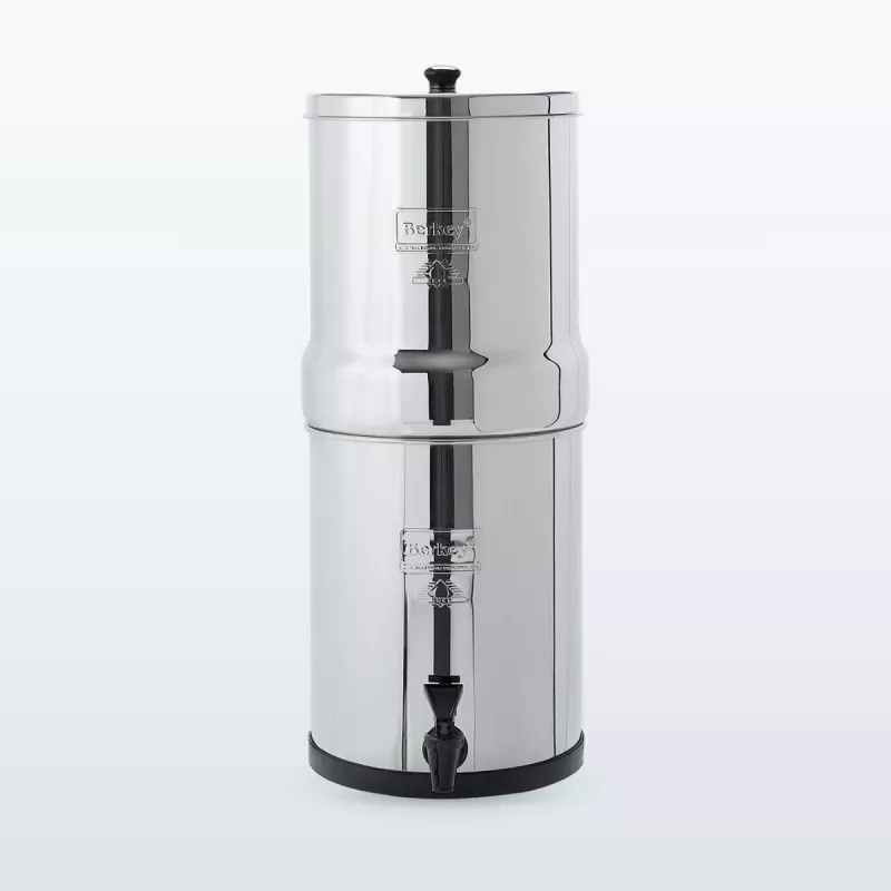 Travel Berkey® 5,7 L en acier inoxydable, monté