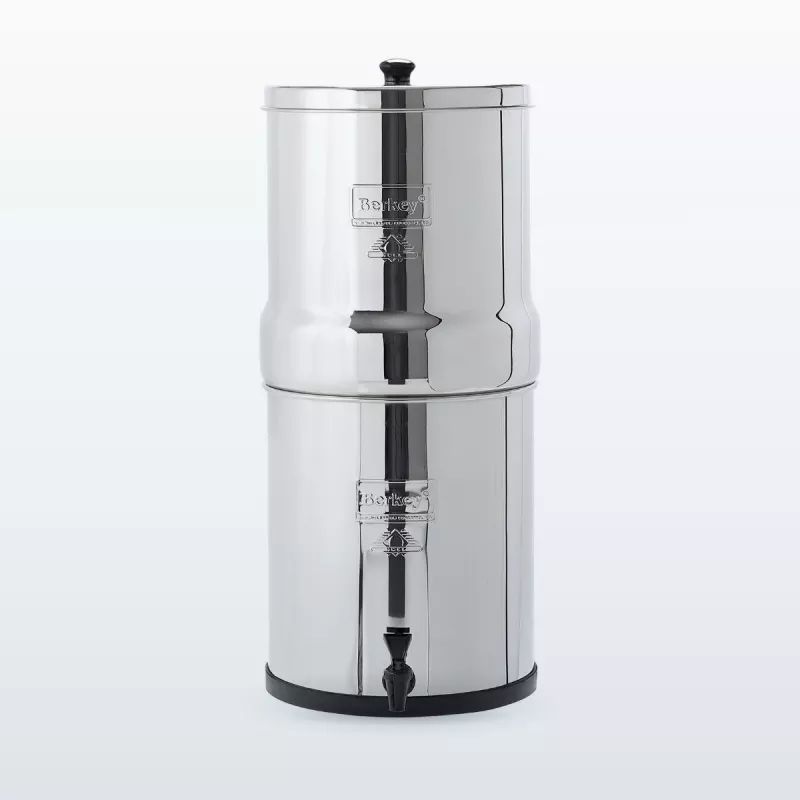 Big Berkey® 8,5 L en acier inoxydable, monté