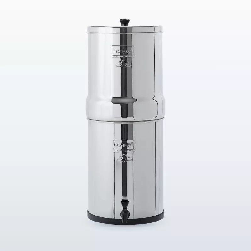 Imperial Berkey® 17 L : purificateur d'eau en acier inoxydable, monté