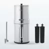 Pack Royal Berkey® 12,3 L : le système, son robinet niveau d'eau inox Berkey® et deux éléments de purification Black Berkey®