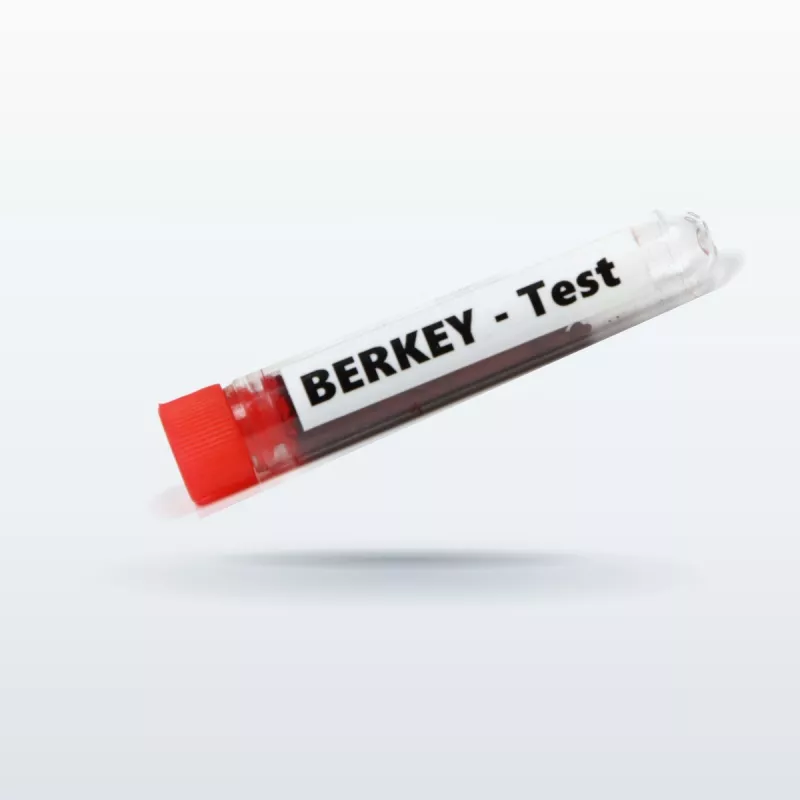 Flacon de colorant test Berkey®, pour vérifier le montage de votre système