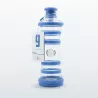 Bouteille i9 Relaxation bleue, 650 ml, en verre protégé par des bandes de silicone