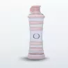 Bouteille i9 Compassion rose, 650 ml, en verre protégé par des bandes de silicone