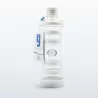 Bouteille i9 Pureté blanche, 650 ml, en verre protégé par des bandes de silicone