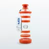 Bouteille i9 Inspiration orange, 650 ml, en verre protégé par des bandes de silicone