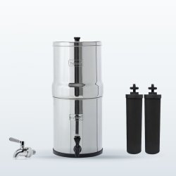 Pack Big Berkey® 8,5 L, purificateur d'eau : le système, son robinet inox et deux filtres Black Berkey®
