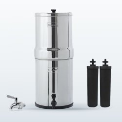 Pack Royal Berkey® 12,3 L, purificateur d'eau : le système, son robinet inox et deux filtres Black Berkey®