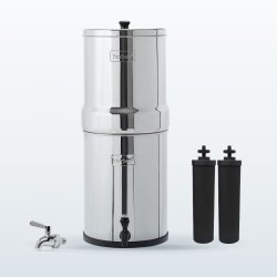 Pack Imperial Berkey® 17 L, purificateur d'eau : le système, son robinet inox et deux filtres Black Berkey®