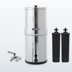 Pack Travel Berkey® 5,7 L, purificateur d'eau : le système, son robinet inox et deux filtres Black Berkey®