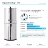 Infographie Imperial Berkey® 17 L : 2 filtres Black Berkey® fournis, jusqu'à 6, et le débit selon leur nombre