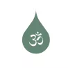 Logo OmWater : le symbole Om dans une goutte