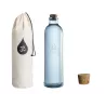 Bouteille OmWater Gratitude 1,2 L avec son étui en coton et son bouchon en liège