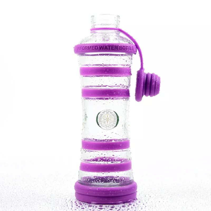 Bouteille i9 Sagesse violette 650 ml, bouchon détaché retenu par sa languette