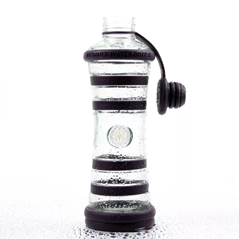 Bouteille i9 Intuition pourpre 650 ml, bouchon détaché retenu par sa languette