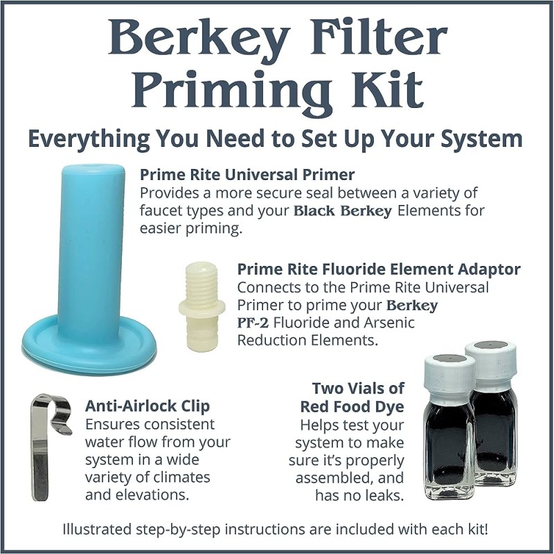 Filtre à eau Big Berkey 8.5L (incluant 2x éléments Black Berkey)